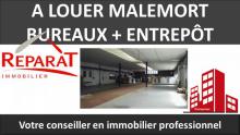 BUREAUX + ENTREPÔT 850 M² DIVISIBLES - MALEMORT